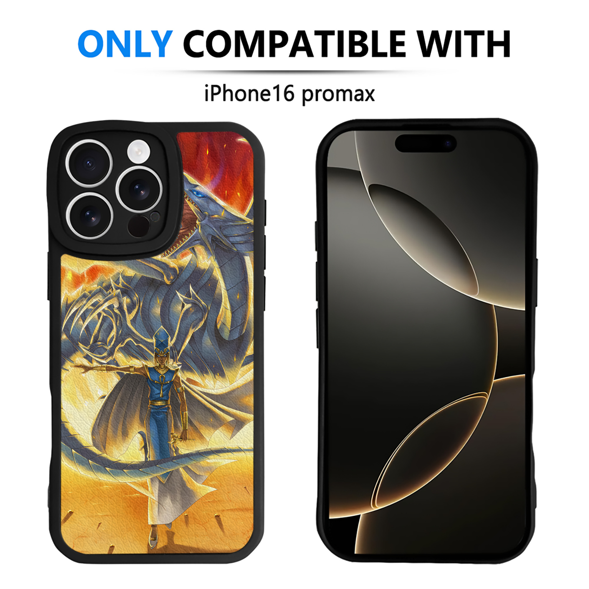 （画像用） 遊☆戯☆王 Yu-Gi-Oh! 【iPhone 16シリーズ対応】シリコンスマホケース（レザー調） 材質：シリコン